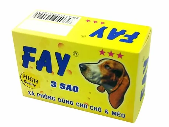 Hộp xà phòng Fay 3 sao dùng cho chó mèo